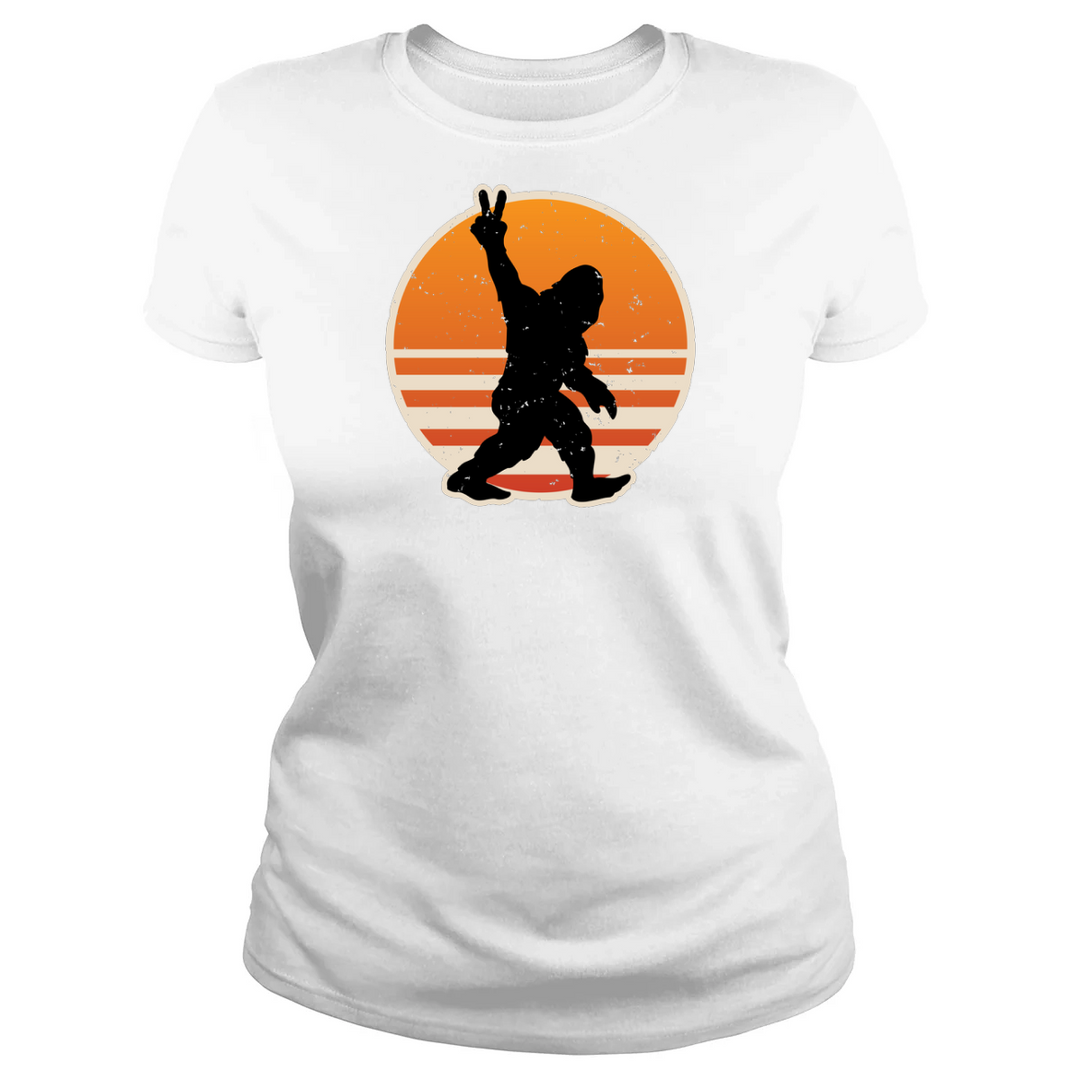 Retro Bigfoot Peace