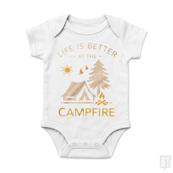 Life Is Better At The Campfire Baby One-Piece