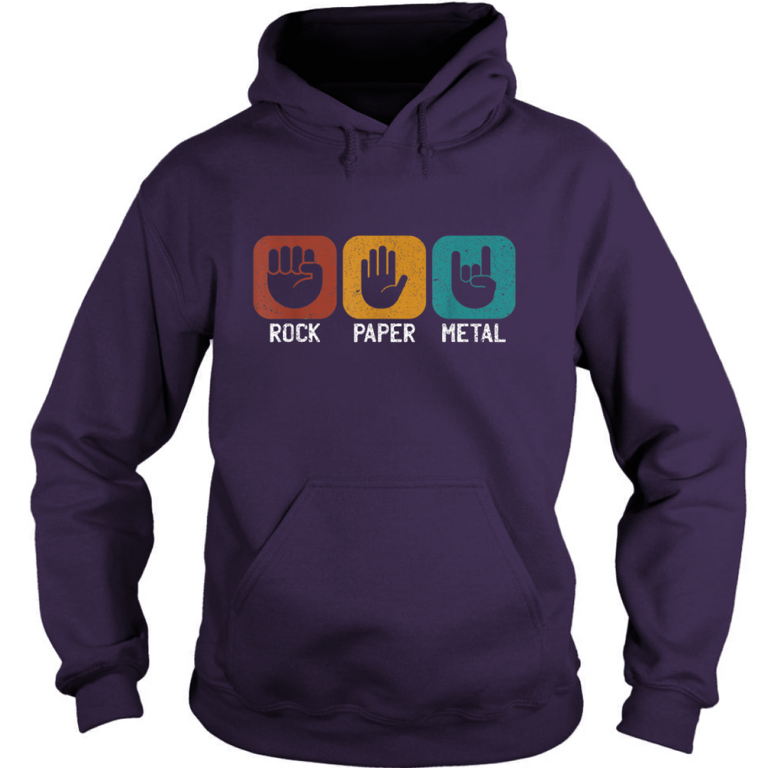 Rock Paper Metal Hoodie