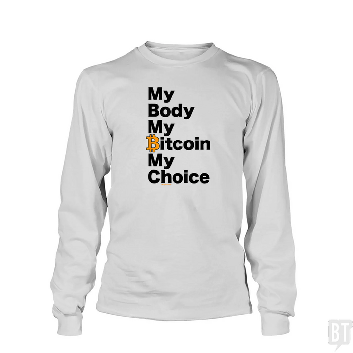 My Body My Bitcoin Long Sleeve