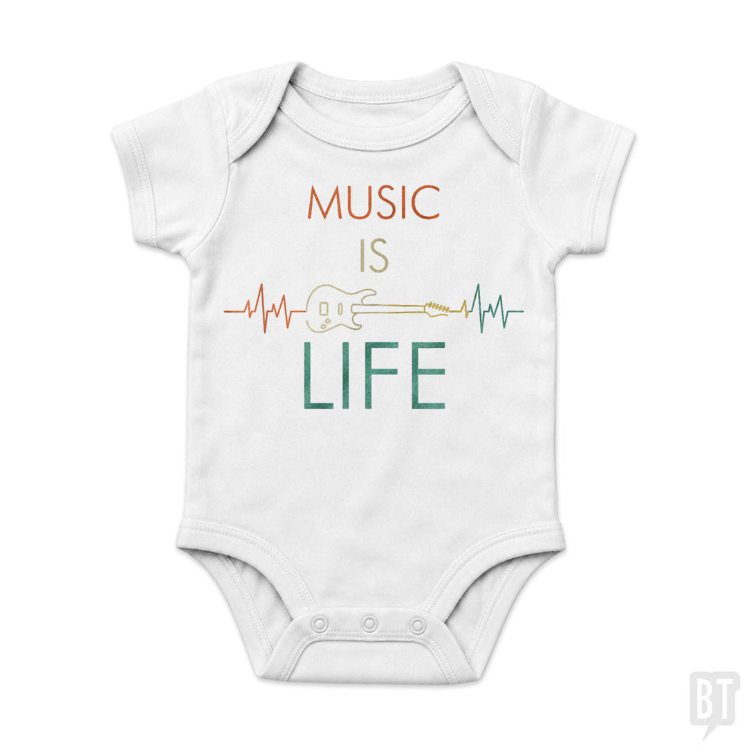 Music Is Life Baby One-Piece