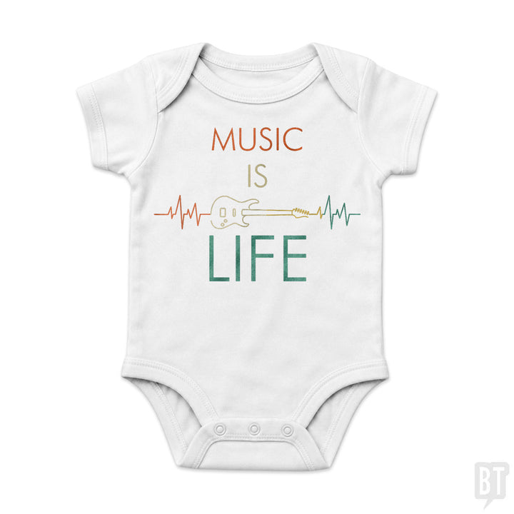 Music Is Life Baby One-Piece