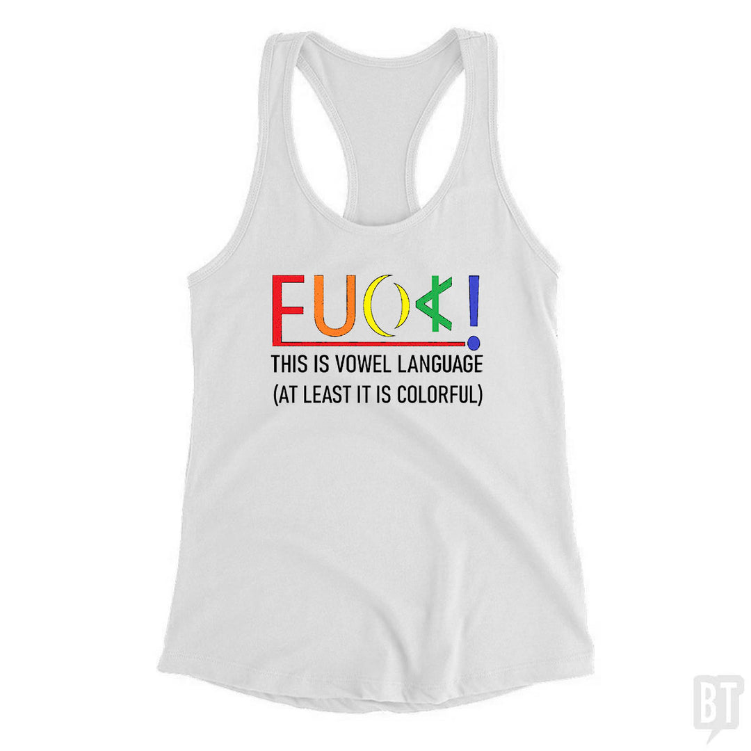 Colorful Language Tank Top