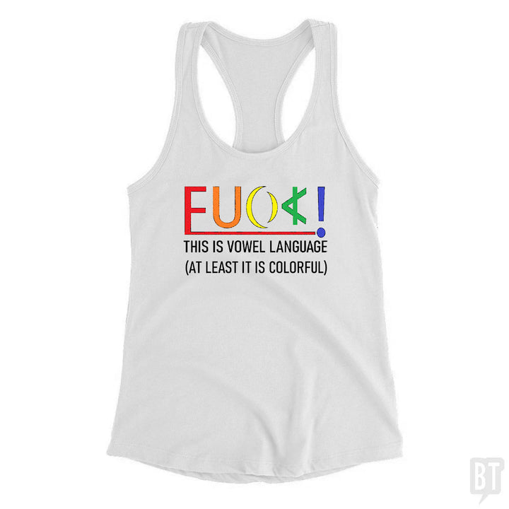 Colorful Language Tank Top