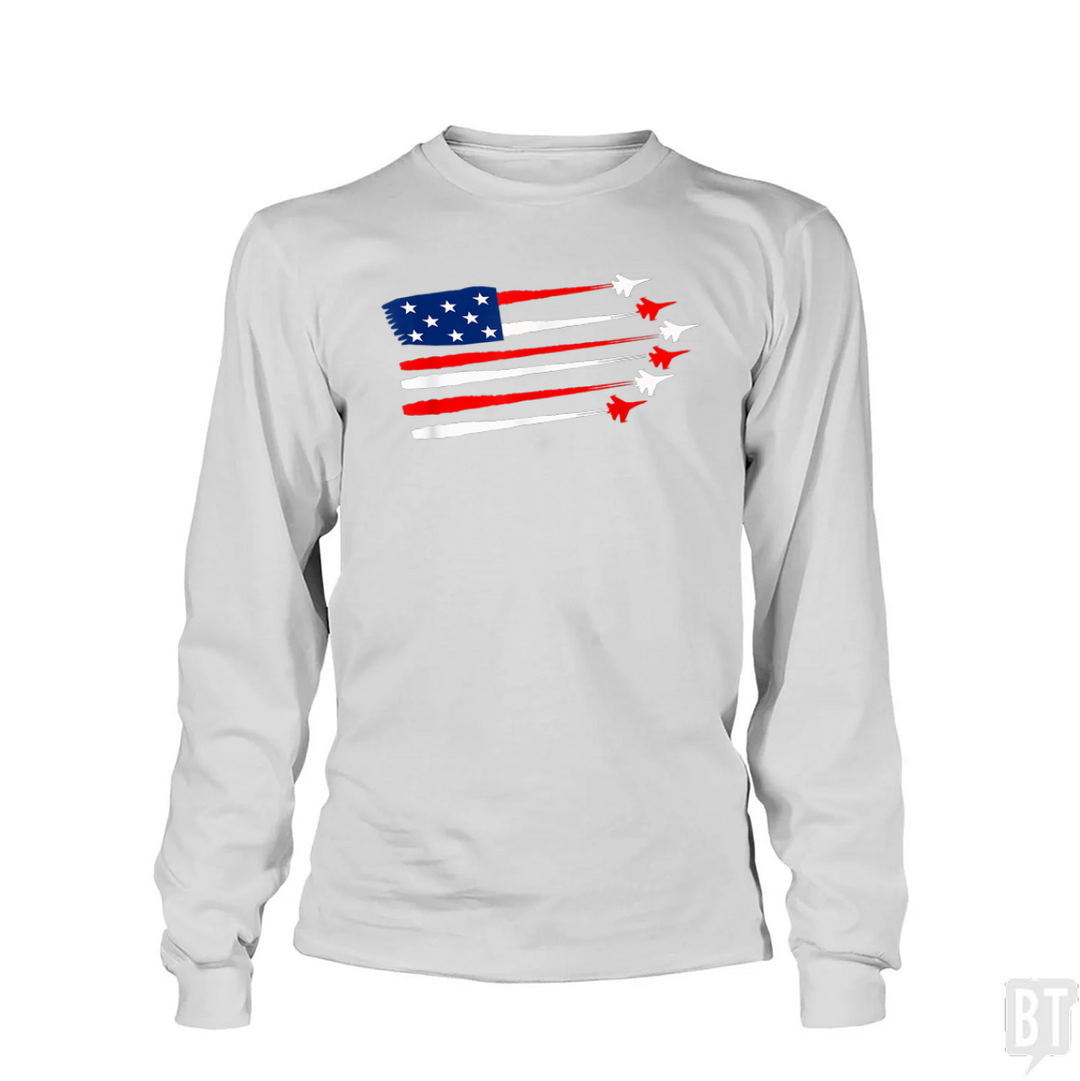 Fighter Jet American Long Sleeve