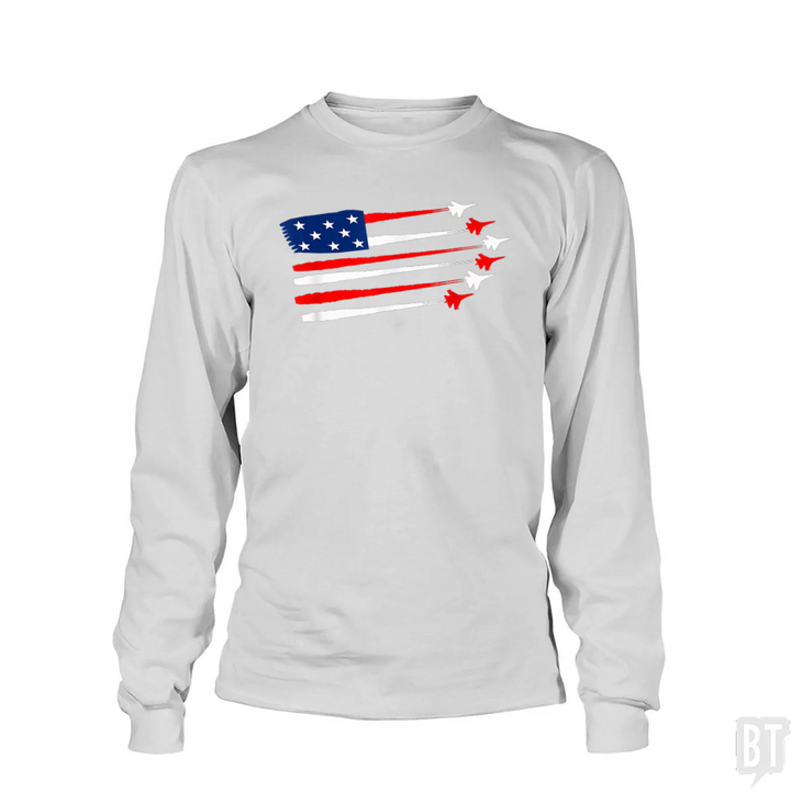 Fighter Jet American Long Sleeve
