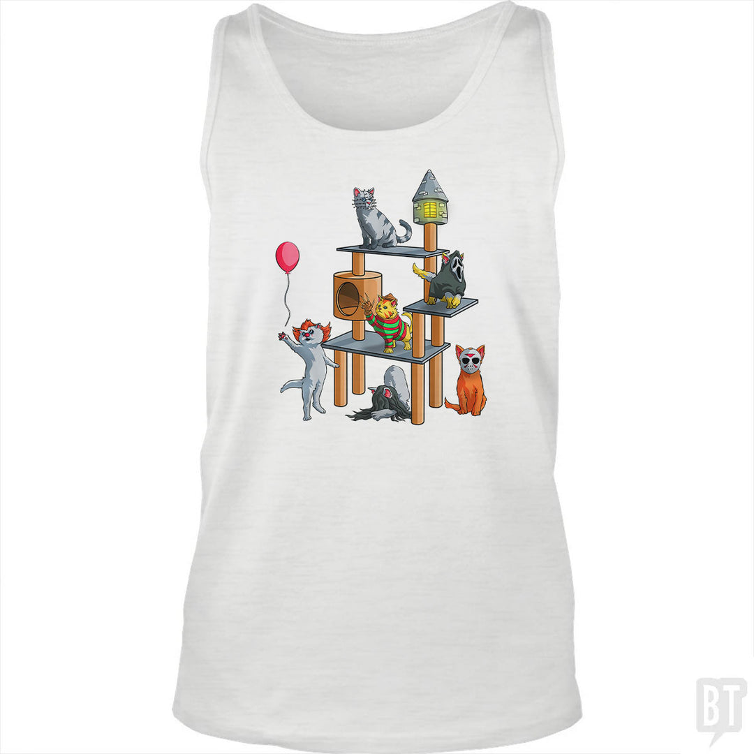 Cat Horror Movies Tank Top