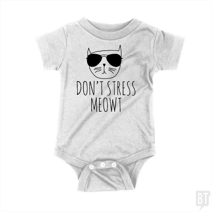 Don't Stress Meowt Baby One-Piece