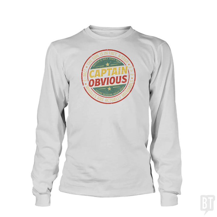 Captain Obvious Long Sleeve