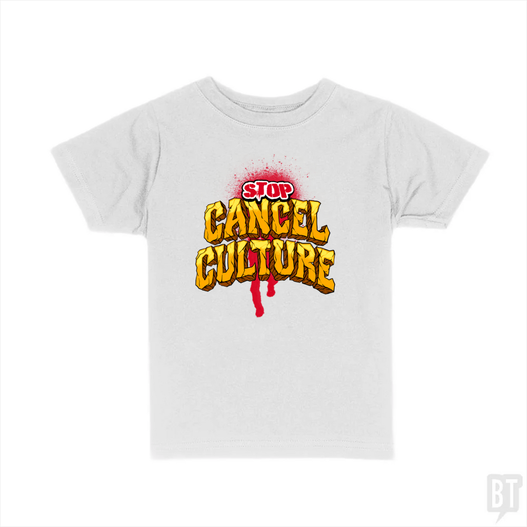 Stop Cancel Culture Kids Shirt