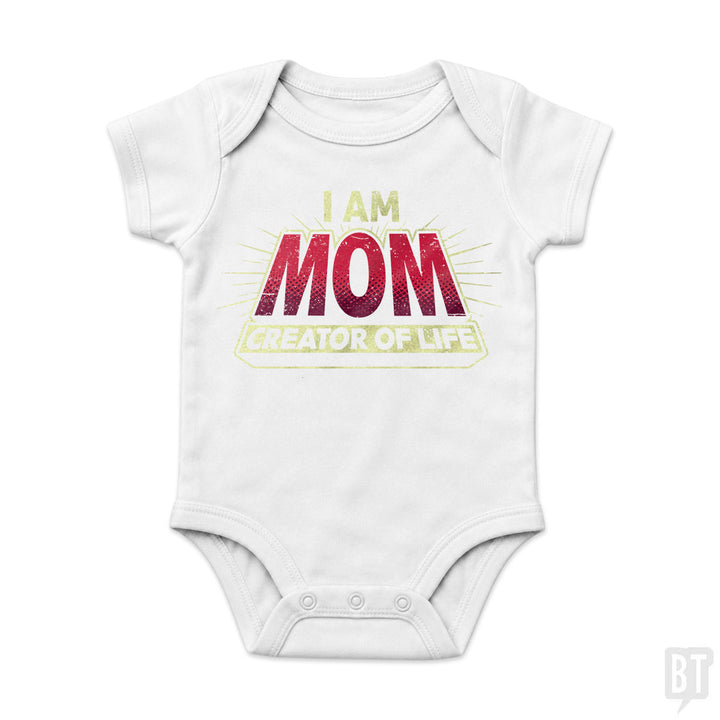 Mom-Creator of Life Baby One-Piece
