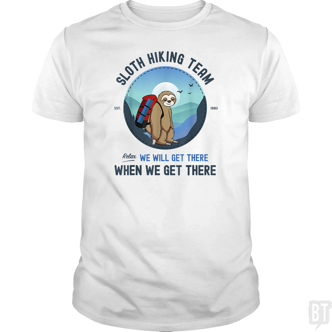 Funny Sloth Hiking Team