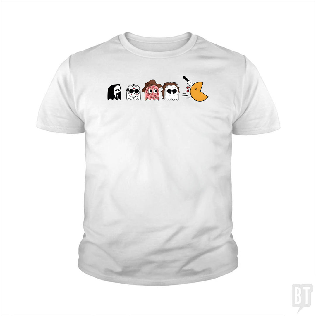Halloween Horror Characters Kids Shirt