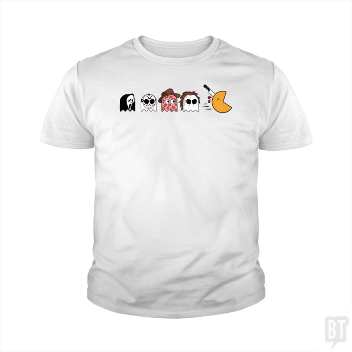 Halloween Horror Characters Kids Shirt
