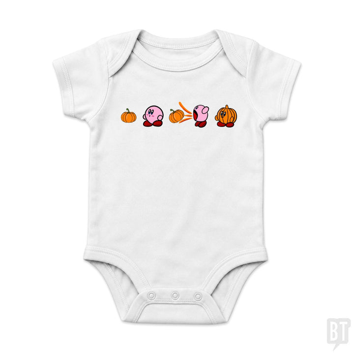 Kirby Pumpkin Baby One-Piece