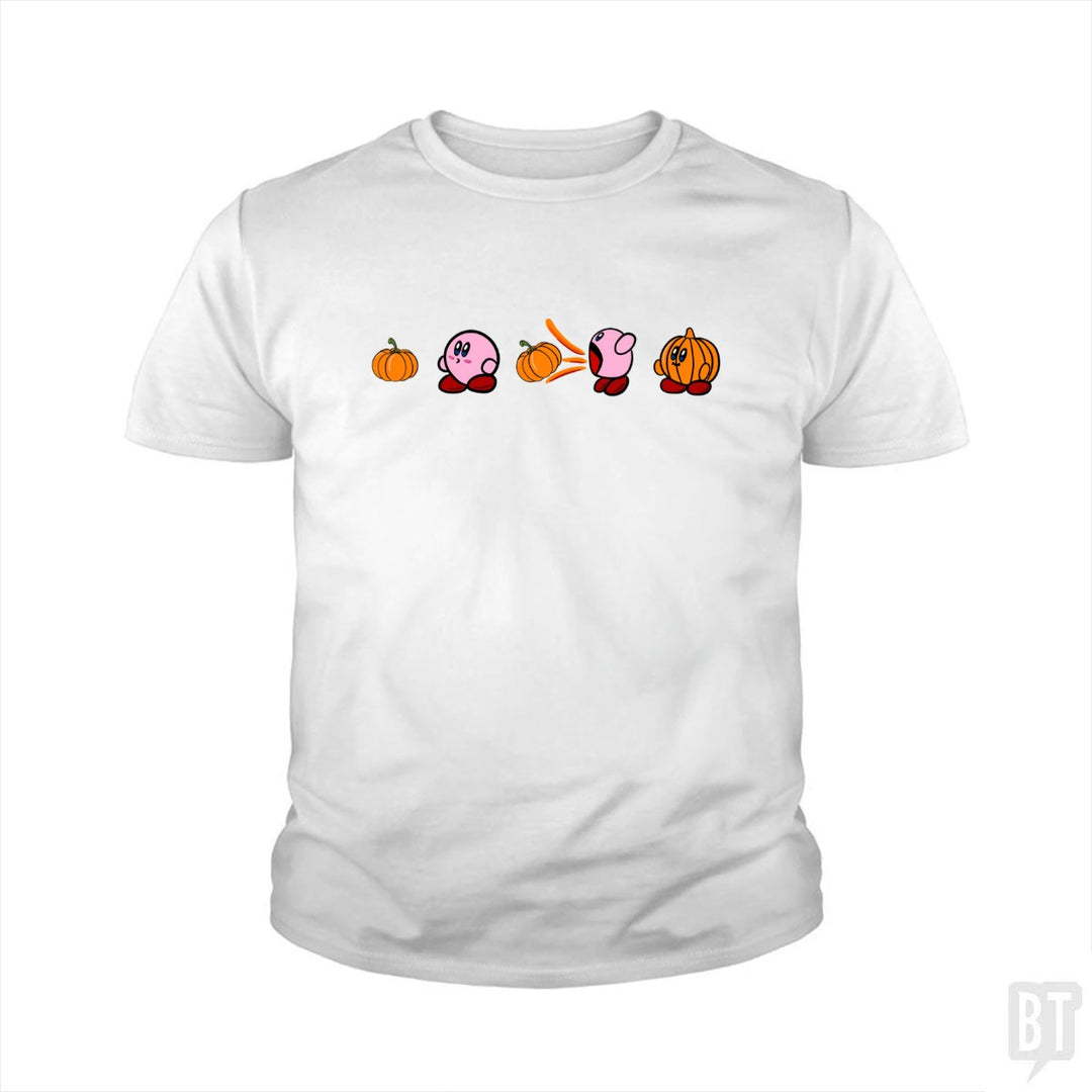 Kirby Pumpkin Kids Shirt