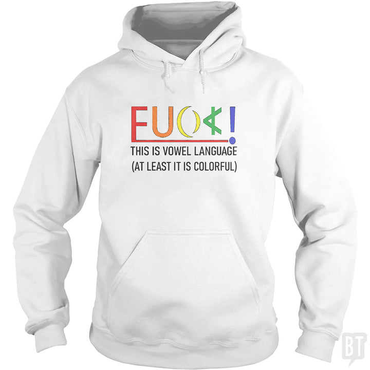 Colorful Language Hoodie