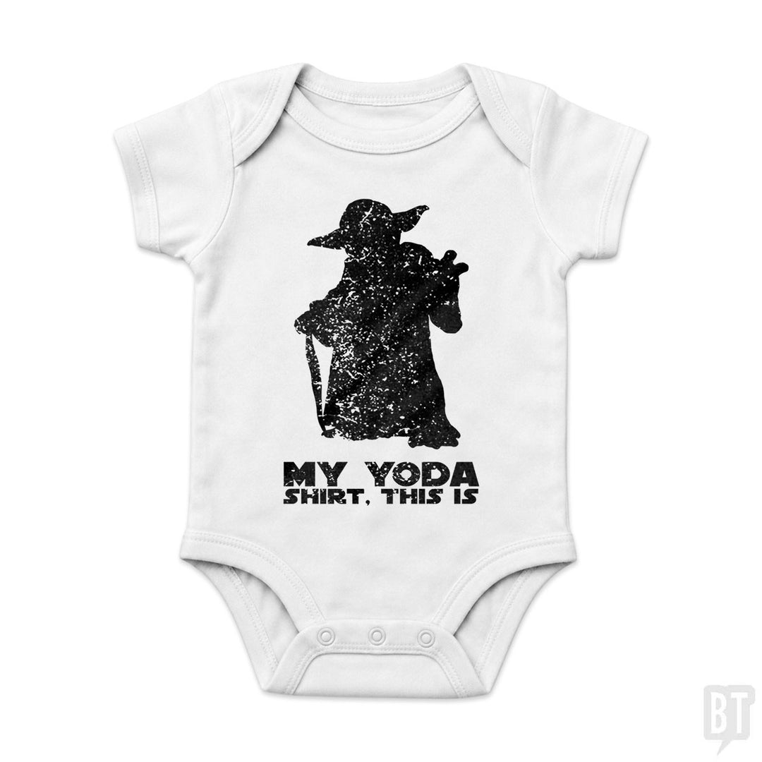 This is my Yoda Baby One-Piece