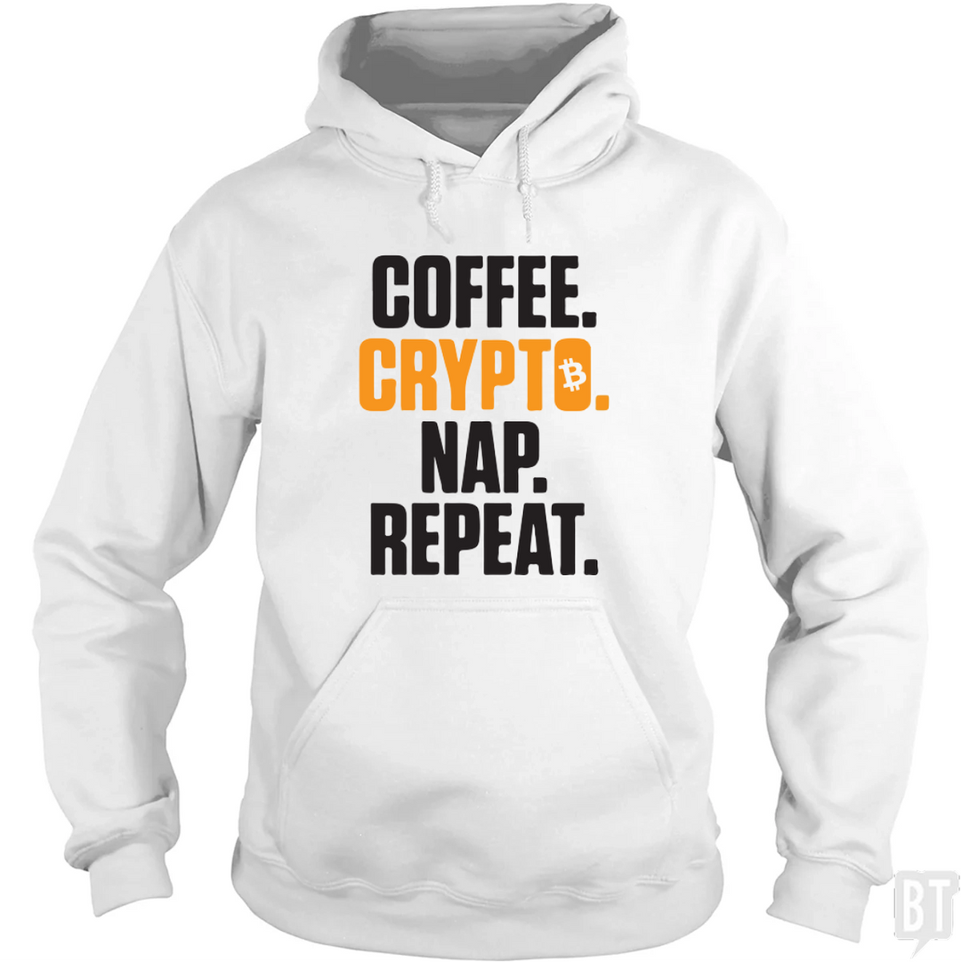 Coffee Crypto Nap Repeat Hoodie