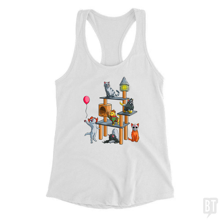Cat Horror Movies Tank Top