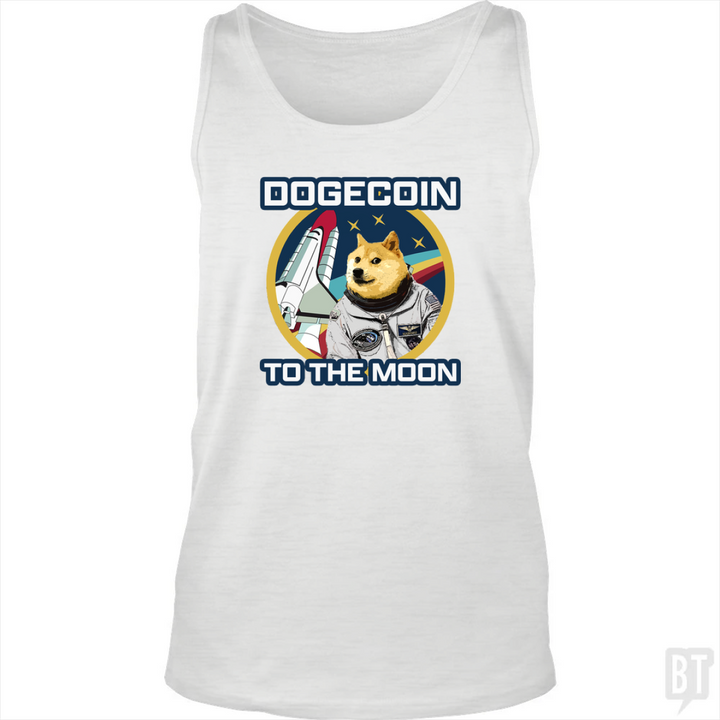 Dogecoin to the Moon Tank Top