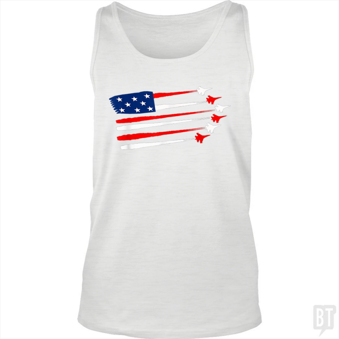 Fighter Jet American Tank Top