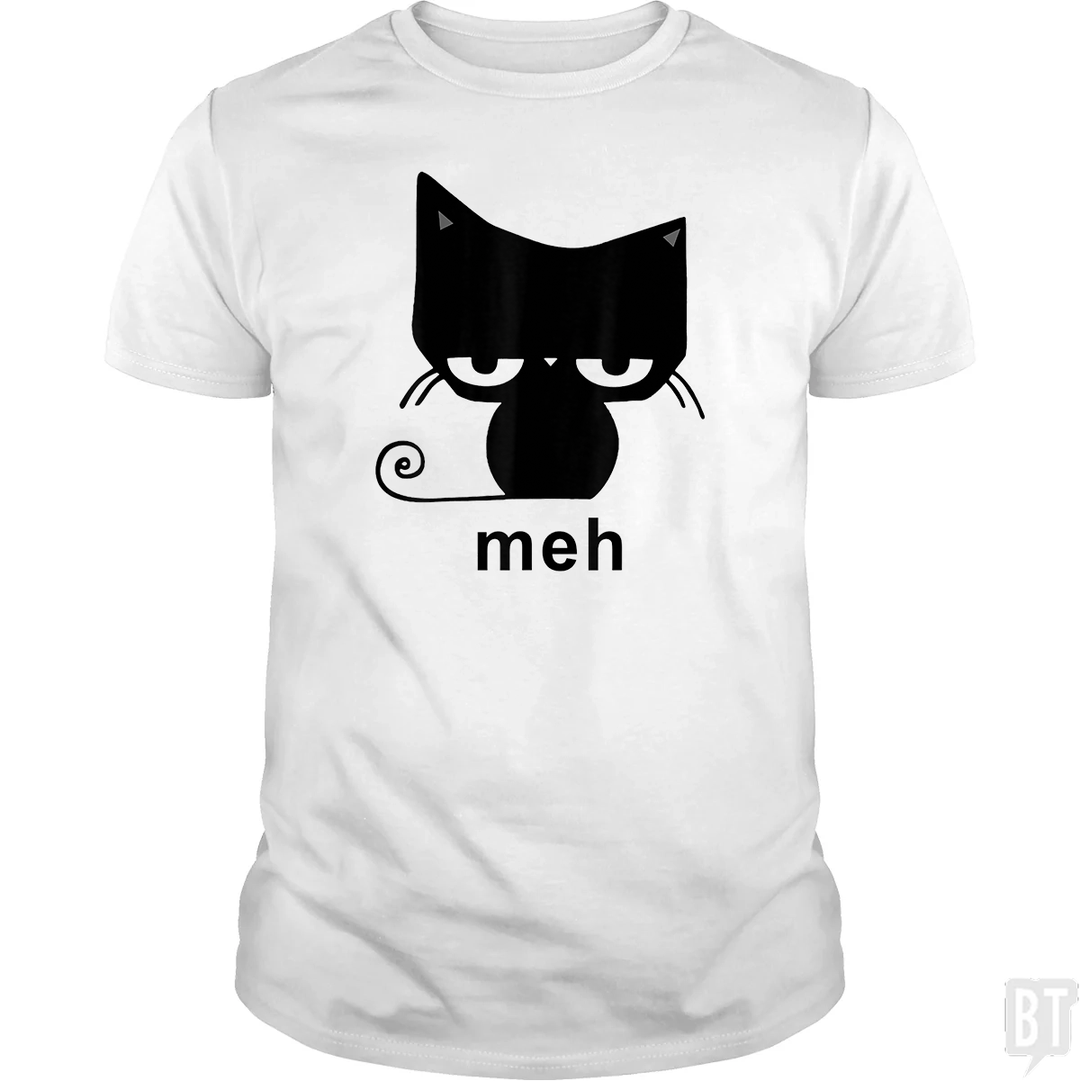 Meh Black Cat Funny