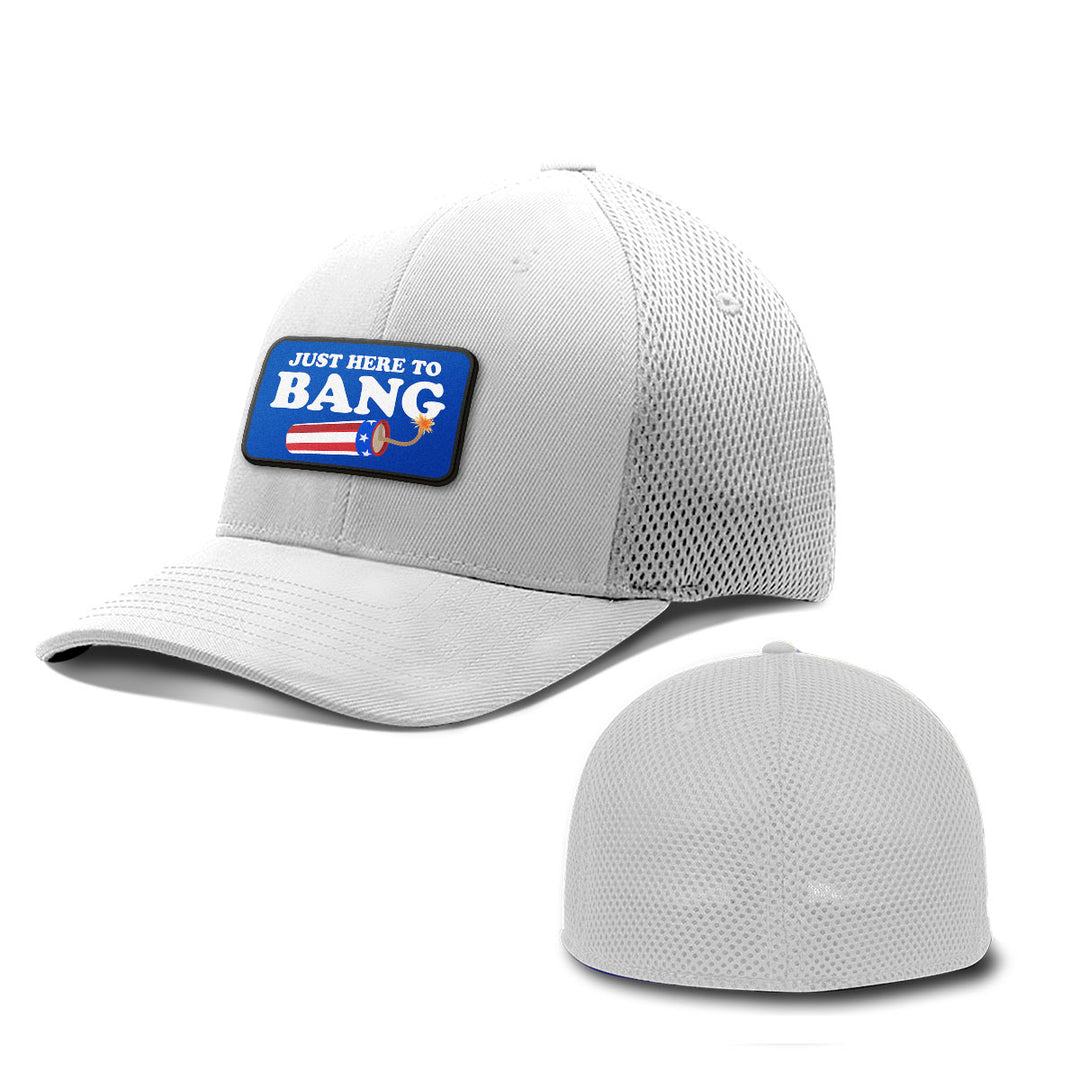 Just Here To Bang Patch Hats