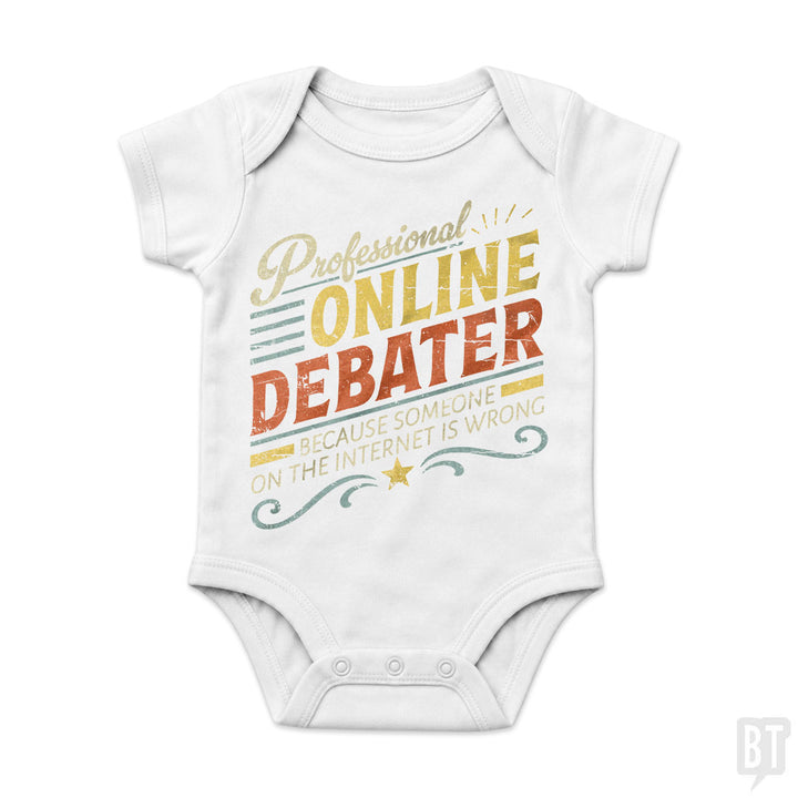 Professional Online Debater Baby One-Piece