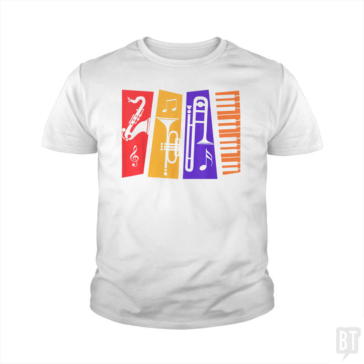 Jazz Music Kids Shirt