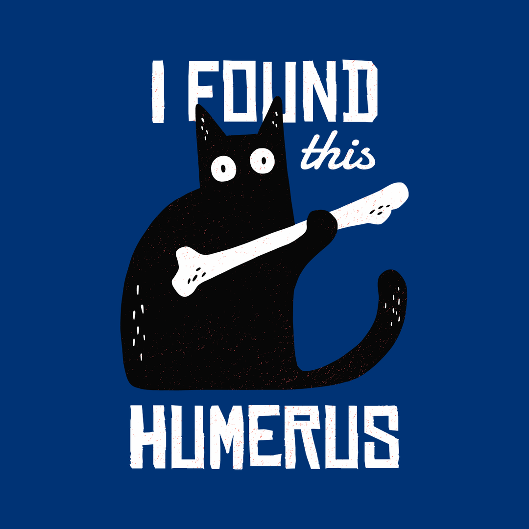 Funny Cat with a Bone Long Sleeve