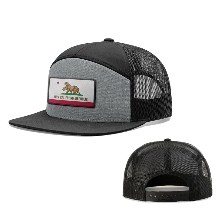New California Republic Patch 7 Panel Hats