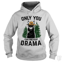 Load image into Gallery viewer, Only You Can Prevent Drama Llama Hoodie

