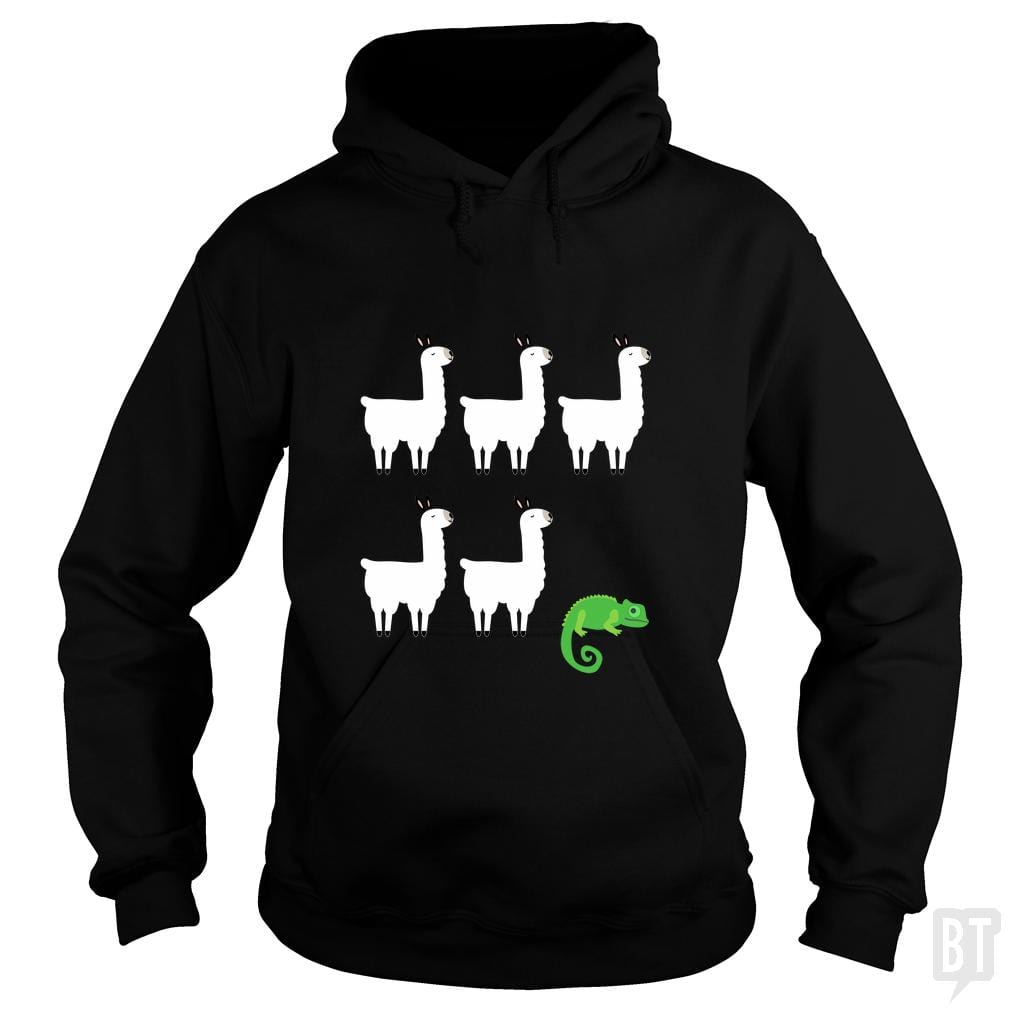 Llama, Llama, Llama, Llama, Llama, Chameleon - BustedTees.com