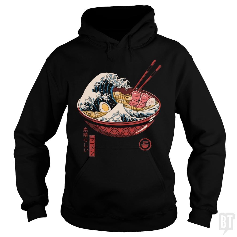 Great Ramen Wave - BustedTees.com