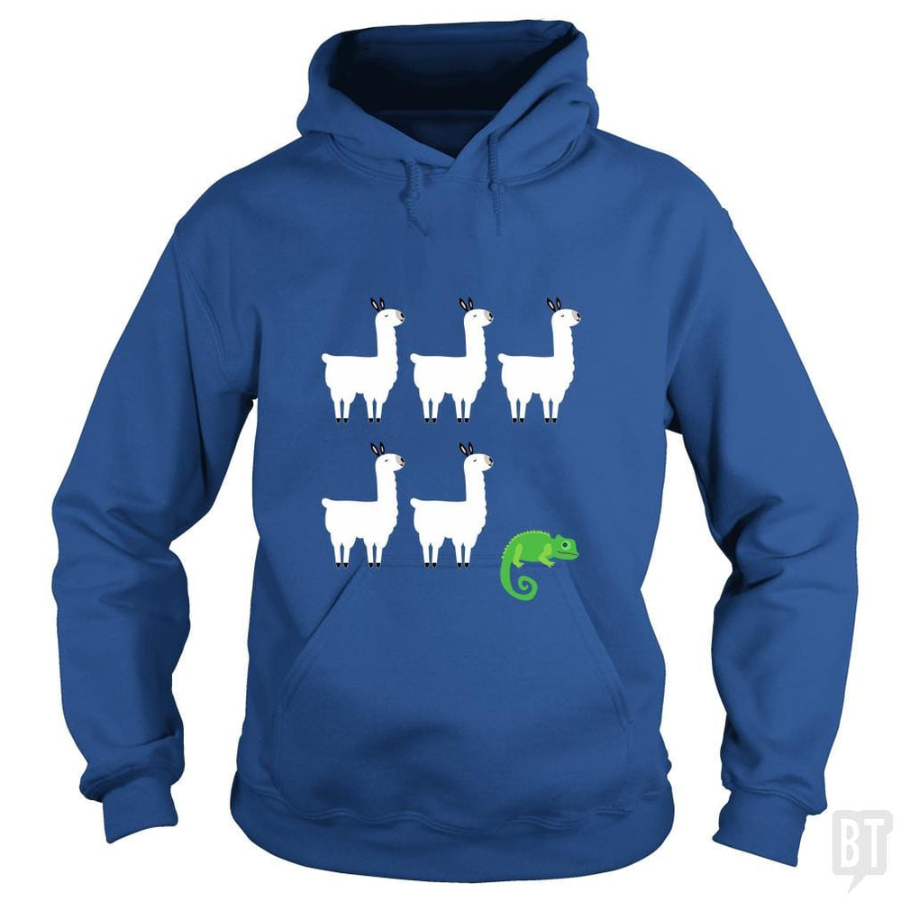 Llama, Llama, Llama, Llama, Llama, Chameleon - BustedTees.com