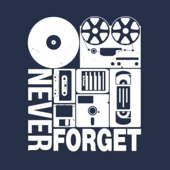 Never Forget Cassette Tape Disk Floppy Hoodie