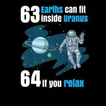 63 Earths Can Fit Inside Uranus Hoodie