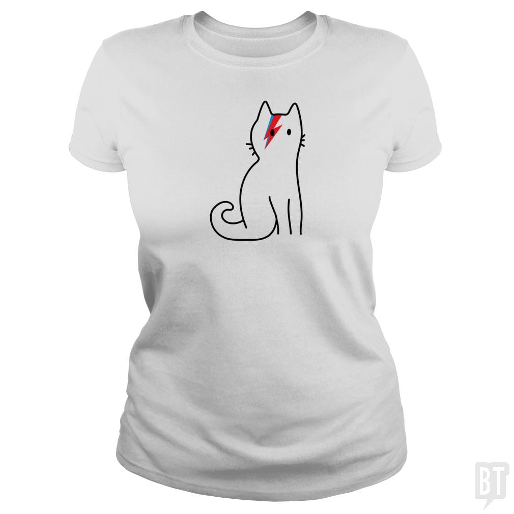 SunFrog-Busted Arif Rahman Classic Ladies Tee / White / S Cat Bowie