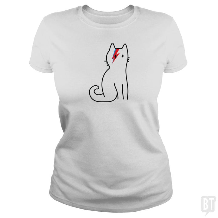 SunFrog-Busted Arif Rahman Classic Ladies Tee / White / S Cat Bowie