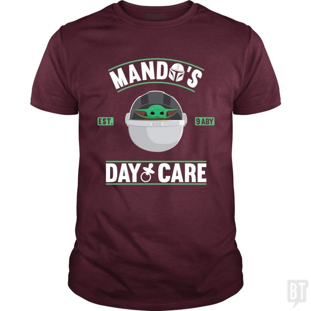 SunFrog-Busted Bomdesignz Classic Guys / Unisex Tee / Maroon / S Mando's day care