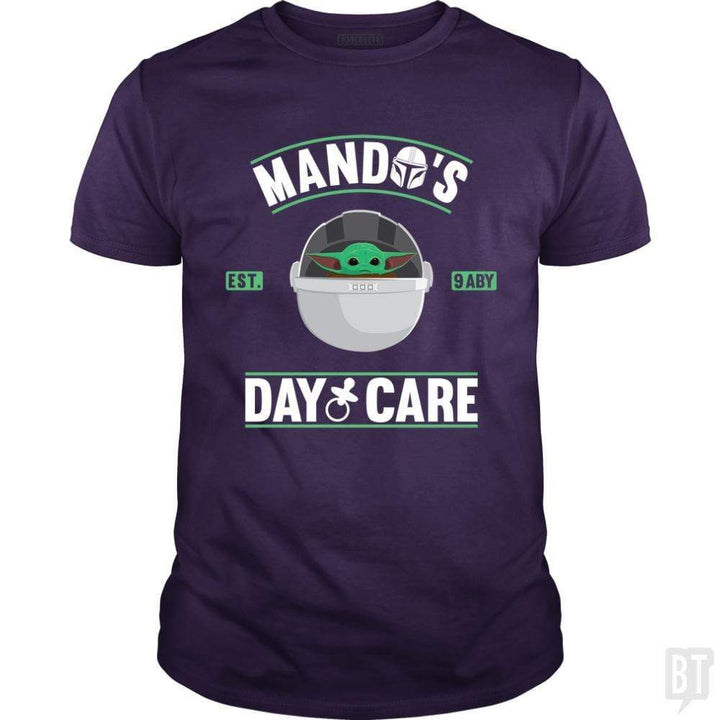 SunFrog-Busted Bomdesignz Classic Guys / Unisex Tee / Purple / S Mando's day care