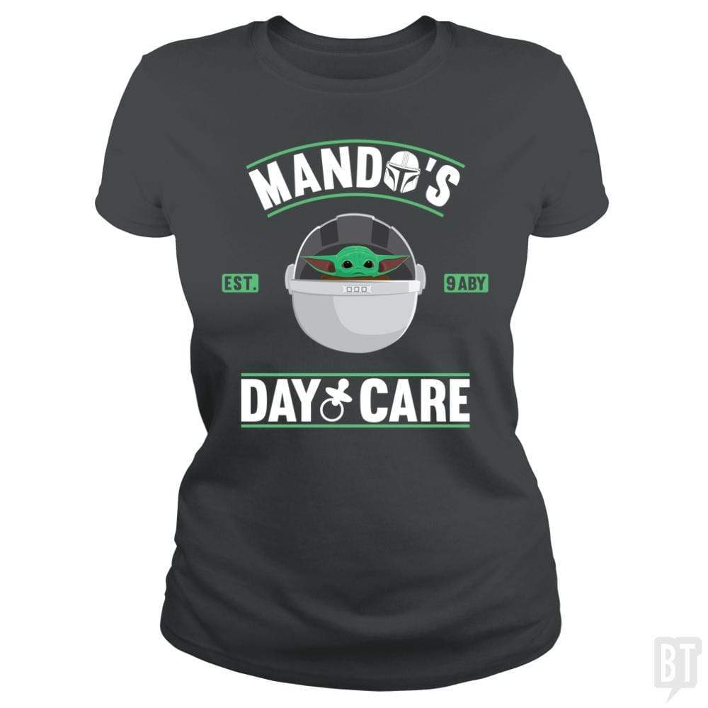 SunFrog-Busted Bomdesignz Classic Ladies Tee / Dark Heather / S Mando's day care