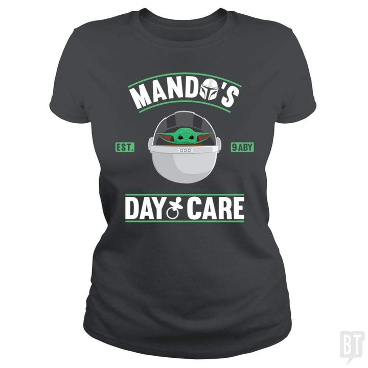 SunFrog-Busted Bomdesignz Classic Ladies Tee / Dark Heather / S Mando's day care