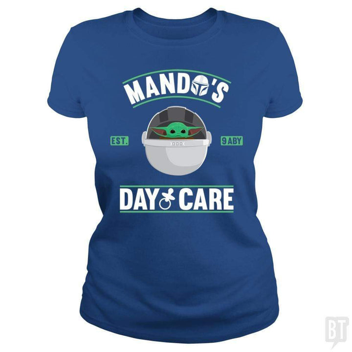 SunFrog-Busted Bomdesignz Classic Ladies Tee / Royal Blue / S Mando's day care