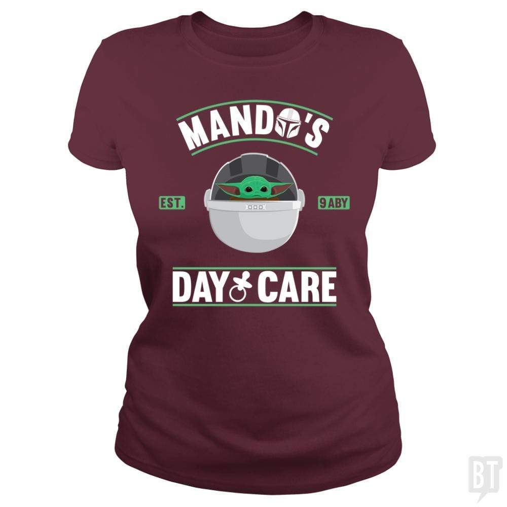 SunFrog-Busted Bomdesignz Classic Ladies Tee / Maroon / S Mando's day care