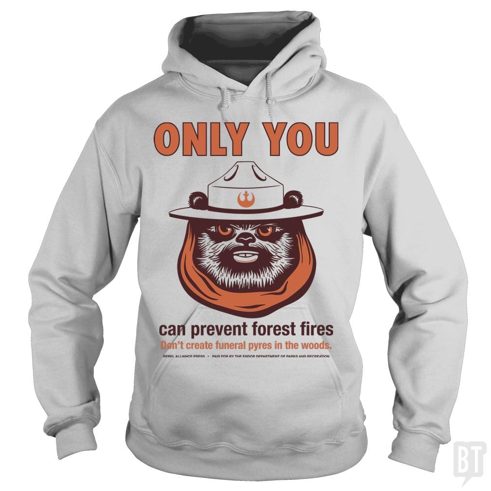 SunFrog-Busted BustedTees Hoodie / Sport Grey / S Ewok PSA