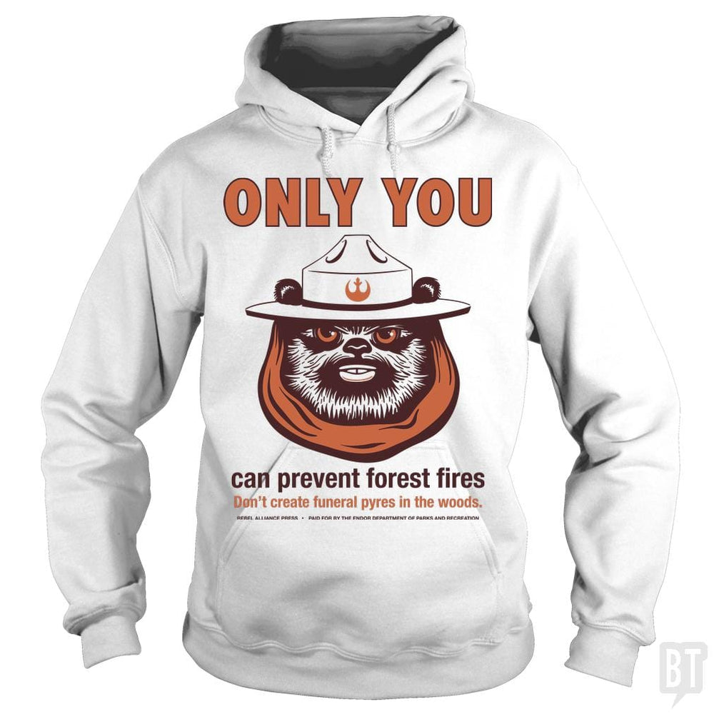 SunFrog-Busted BustedTees Hoodie / White / S Ewok PSA