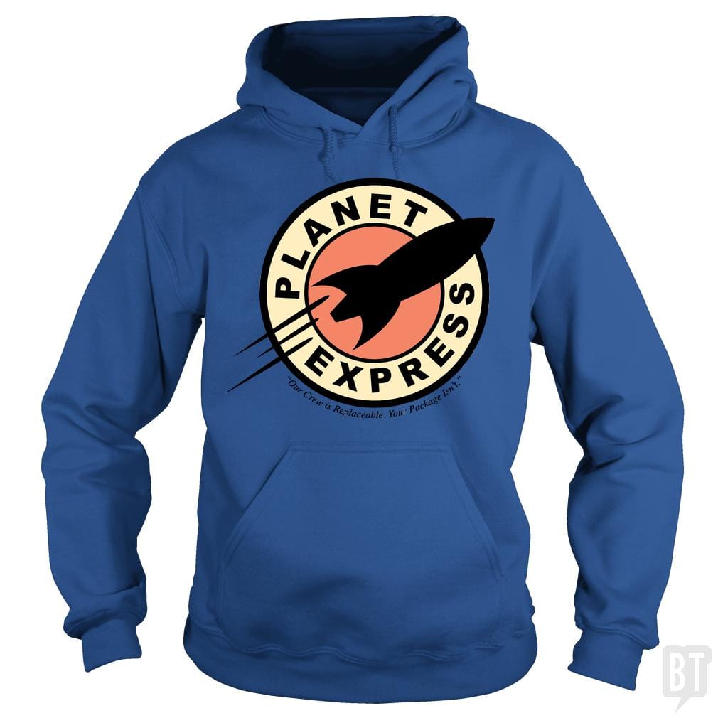 SunFrog-Busted BustedTees Hoodie / Royal Blue / S Planet Express
