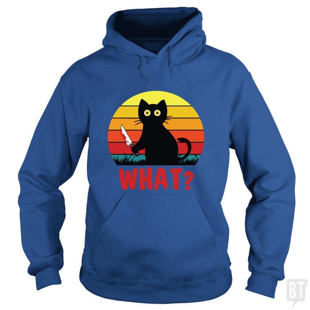 SunFrog-Busted Daniel15 Hoodie / Royal Blue / S Retro Murderous Black Psycho Cute Cat What With Kn